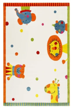 Sigikid Kinderteppich Creme Beige "Animal Festival"