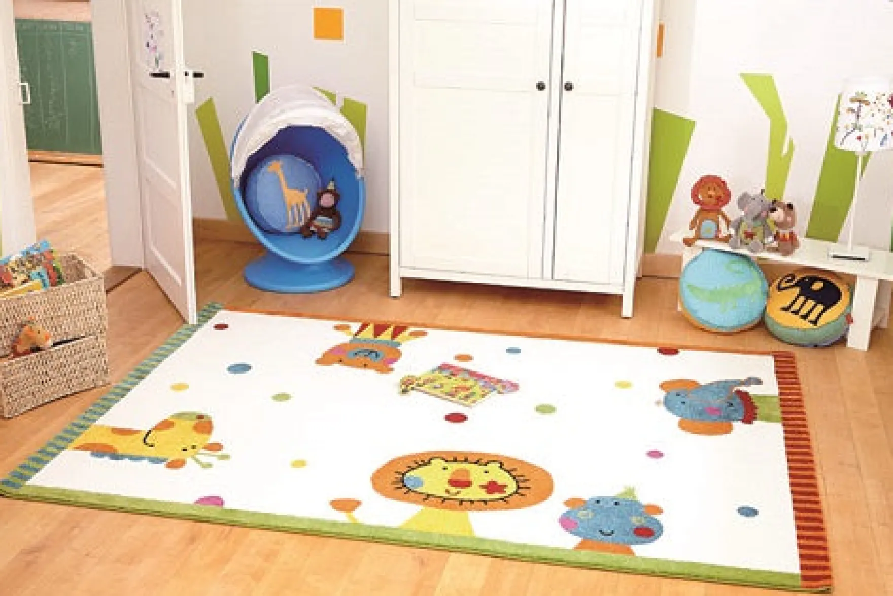 Sigikid Kinderteppich Creme Beige "Animal Festival"
