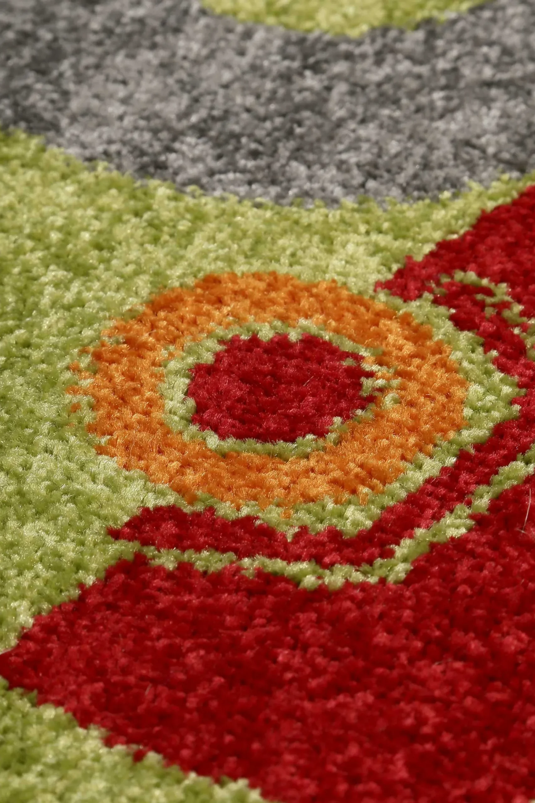 Sigikid Kinderteppich Grün Orange "Traffic"
