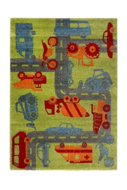 Sigikid Kinderteppich Grün Orange