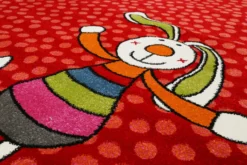 Sigikid Kinderteppich Rot "Rainbow Rabbit"