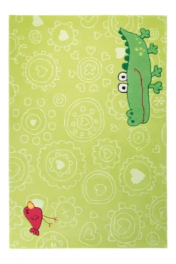 Sigikid Kinderteppich 120x180 cm Grün "Crocodile"