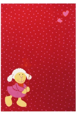 Sigikid Teppich 200x290 Rot Rosa Punkte