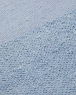 Spring Handwebteppich Chenille hellblau blau 160x230 cm