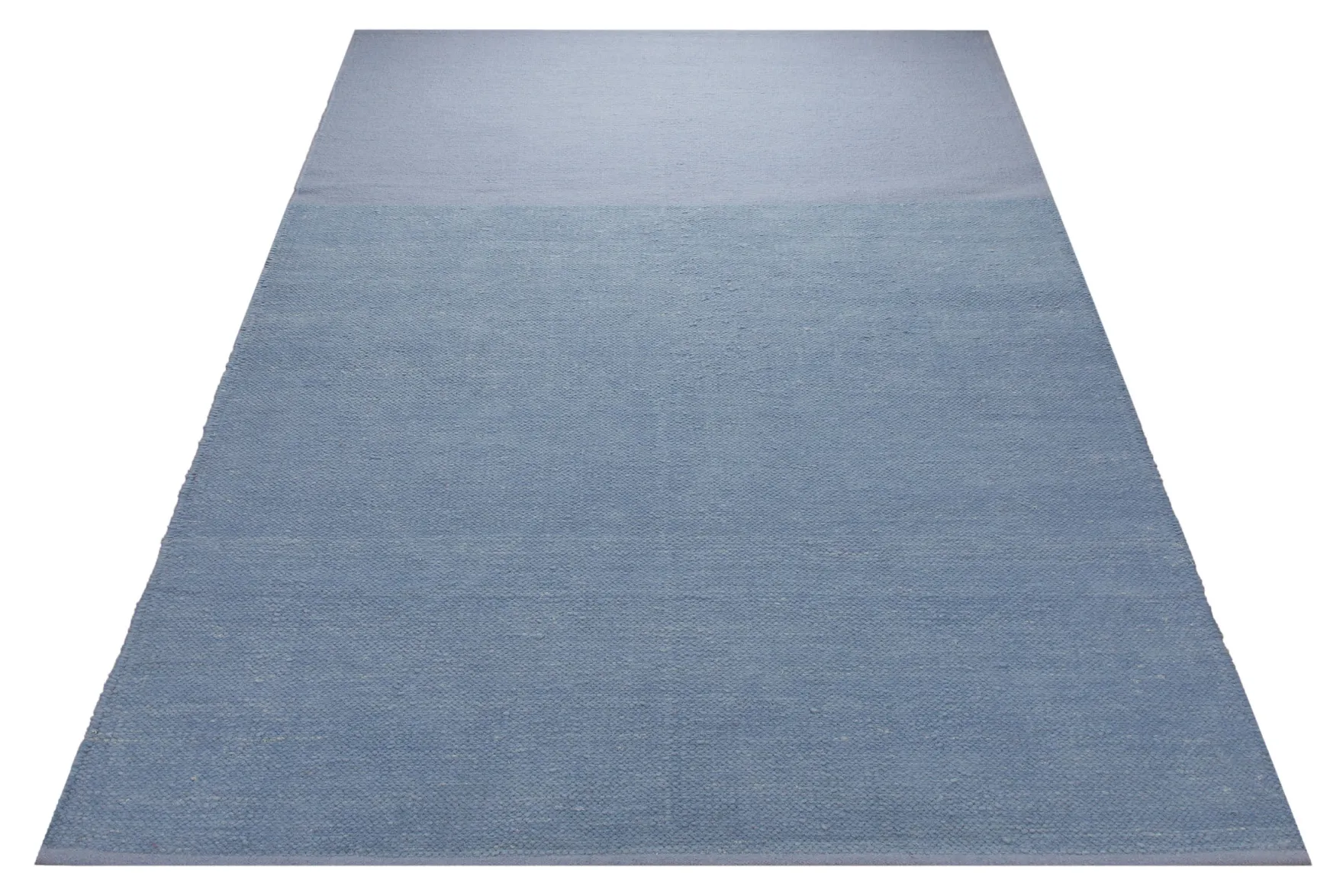 Spring Handwebteppich Chenille hellblau blau 160x230 cm