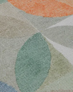 Spring Jacquard Print Teppich Baumwolle Kreisraster bunt 160x230 cm