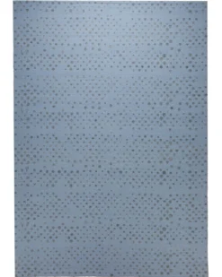 Spring Jacquard Teppich Baumwolle Punktstruktur hellblau 160x230 cm