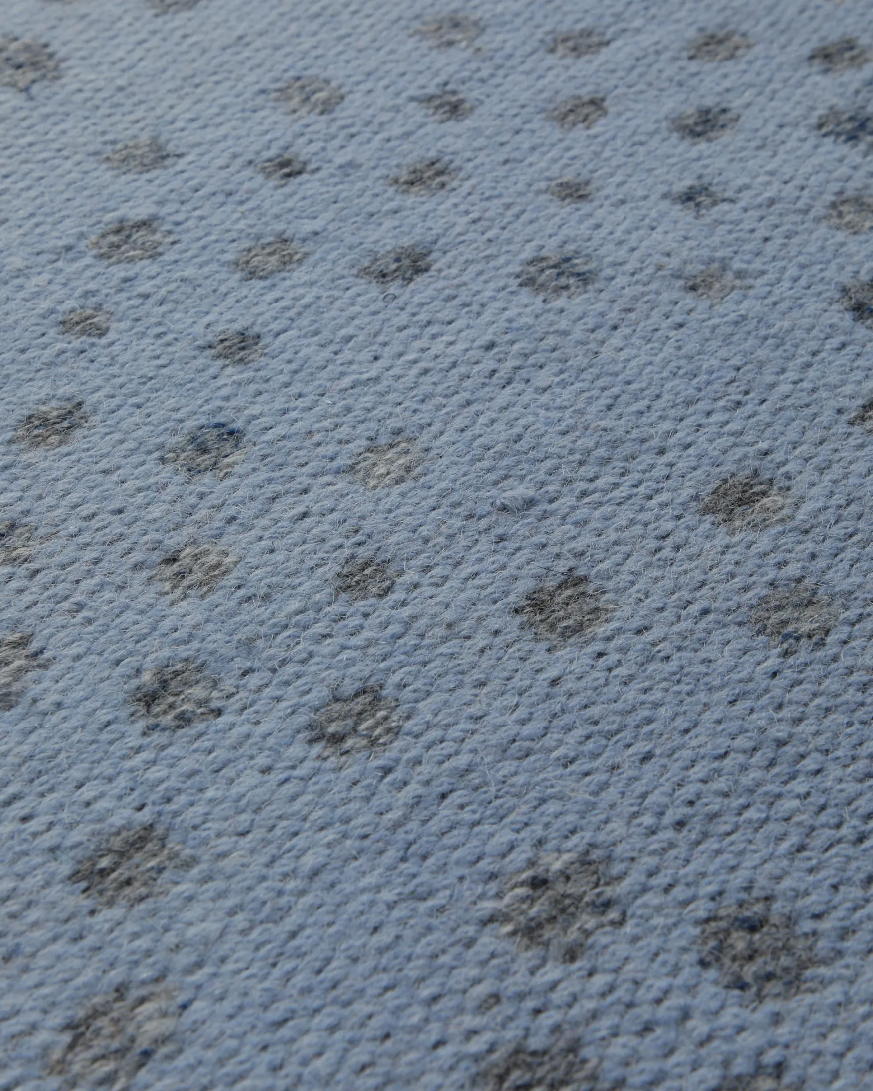 Spring Jacquard Teppich Baumwolle Punktstruktur hellblau 160x230 cm