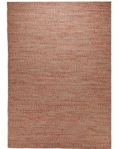 Summer Handwebteppich Wolle meliert rosé natur 160x230 cm