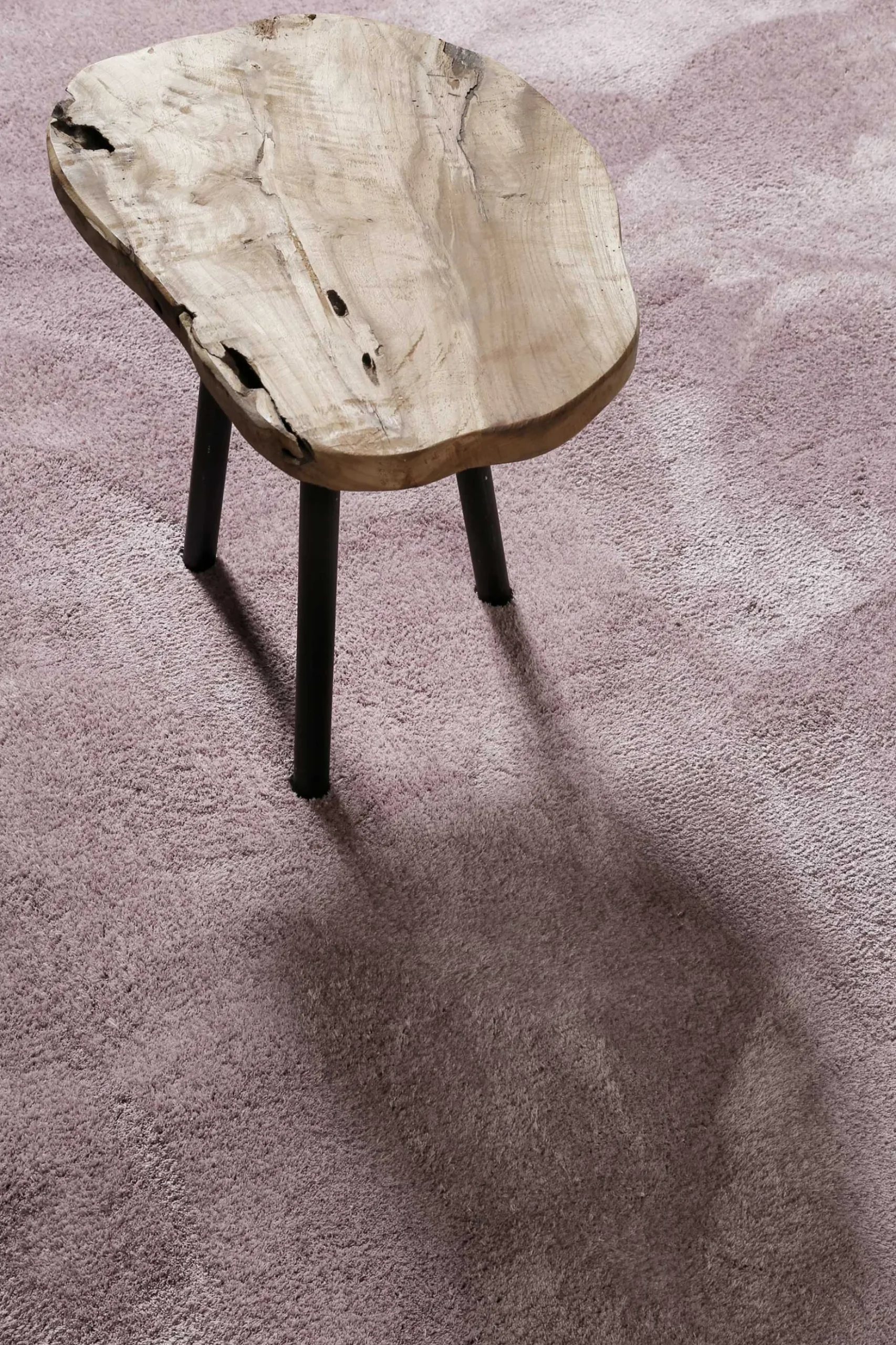 Teppich Altrosa Hochflor "Sienna" Homie Living