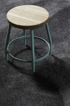 Teppich Anthrazit Hochflor "Pisa " Homie Living