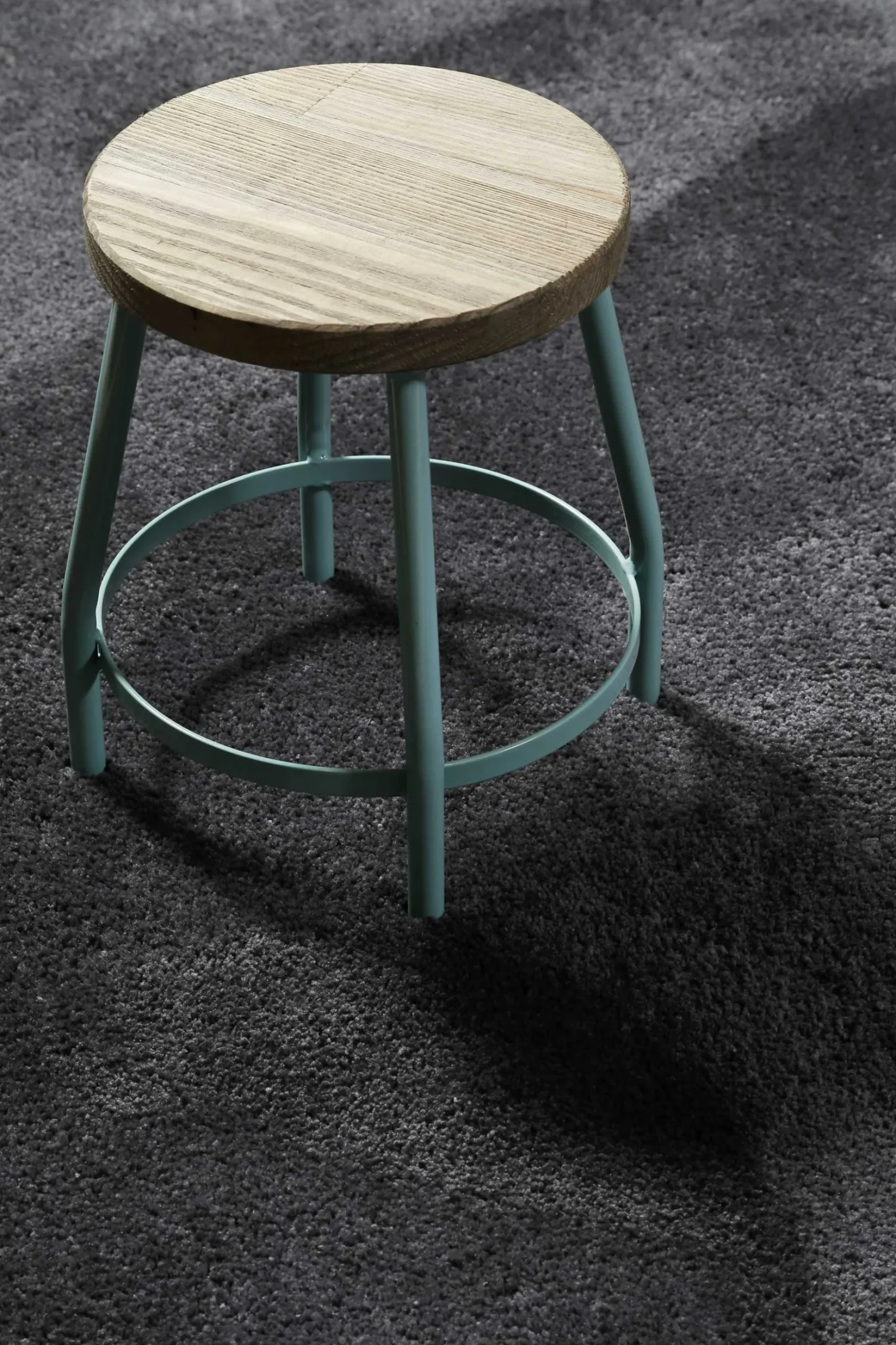 Teppich Anthrazit Hochflor "Pisa " Homie Living