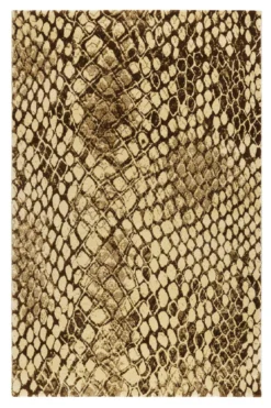 Teppich Beige Braun Kurzflor 