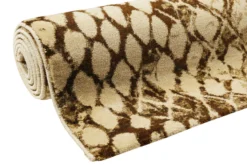 Teppich Beige Braun Kurzflor 