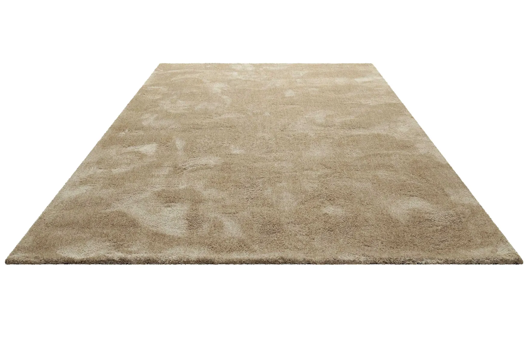 Teppich Beige Braun meliert Hochflor "Sienna" Homie Living