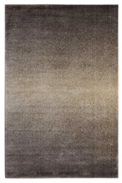 Teppich Beige Braun meliert Kurzflor 