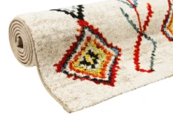 Teppich Beige Bunt Kurzflor 