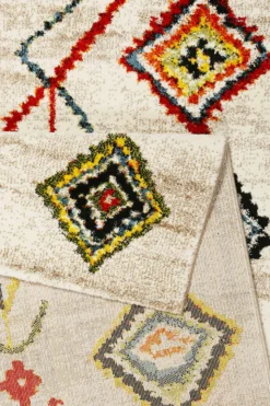Teppich Beige Bunt Kurzflor 