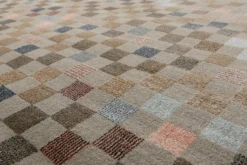 Teppich Beige Bunt Kurzflor