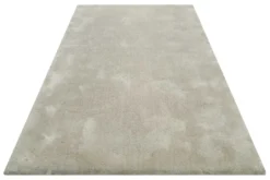 Teppich Beige Grau Hochflor 