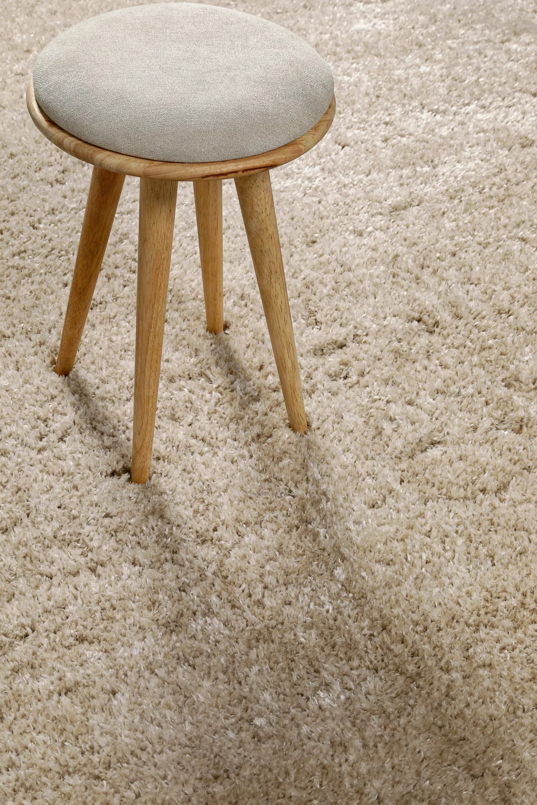 Teppich Beige Hochflor sehr kuschelig & flauschig "Parma" Homie Living