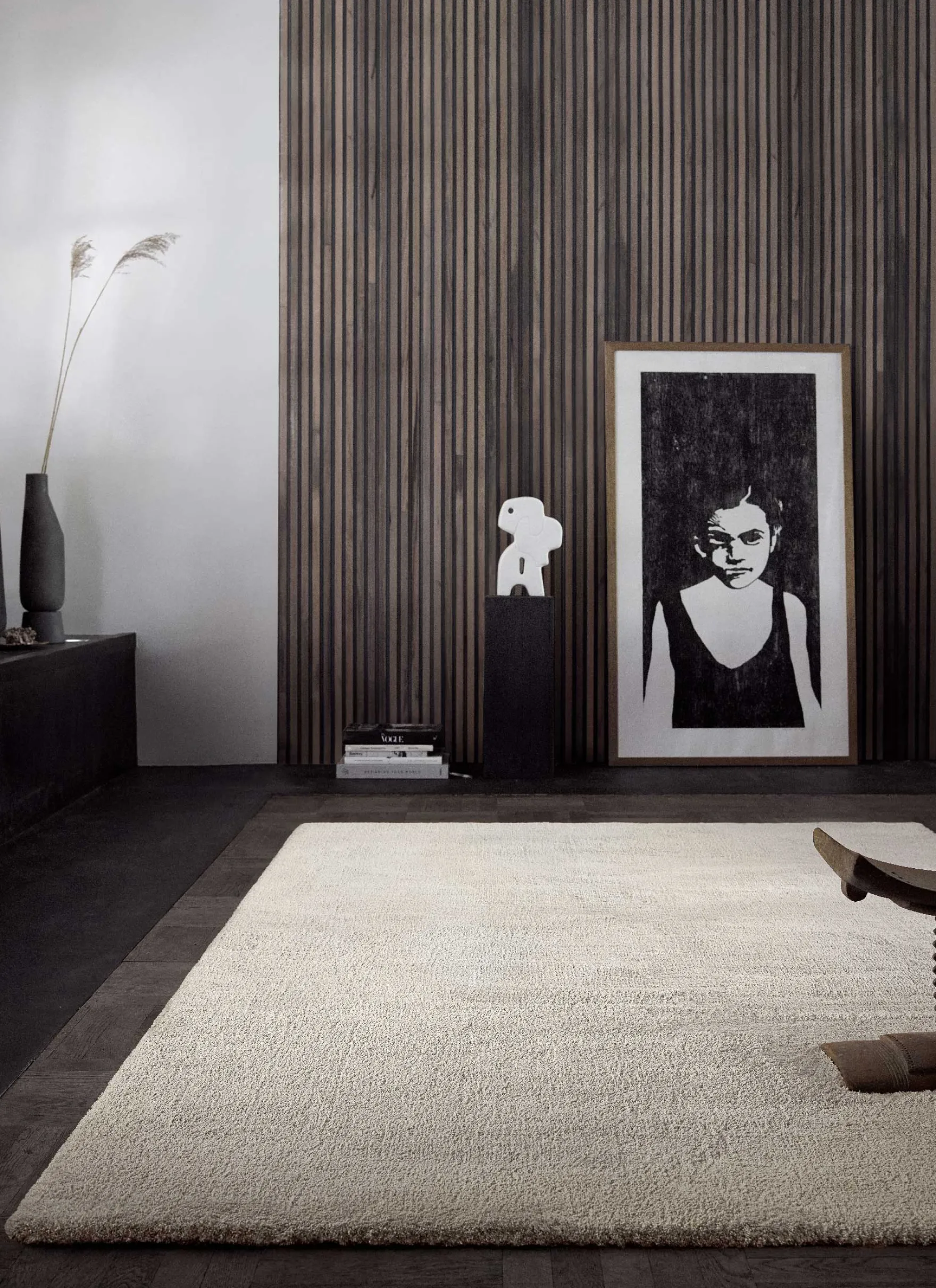 Teppich Beige Hochflor "Vanessa" WECONhome Basics