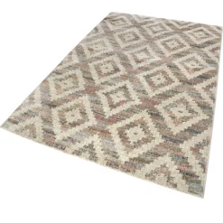 Teppich Beige Rosa Blau Kurzflor "Passion 2.0" WECONhome
