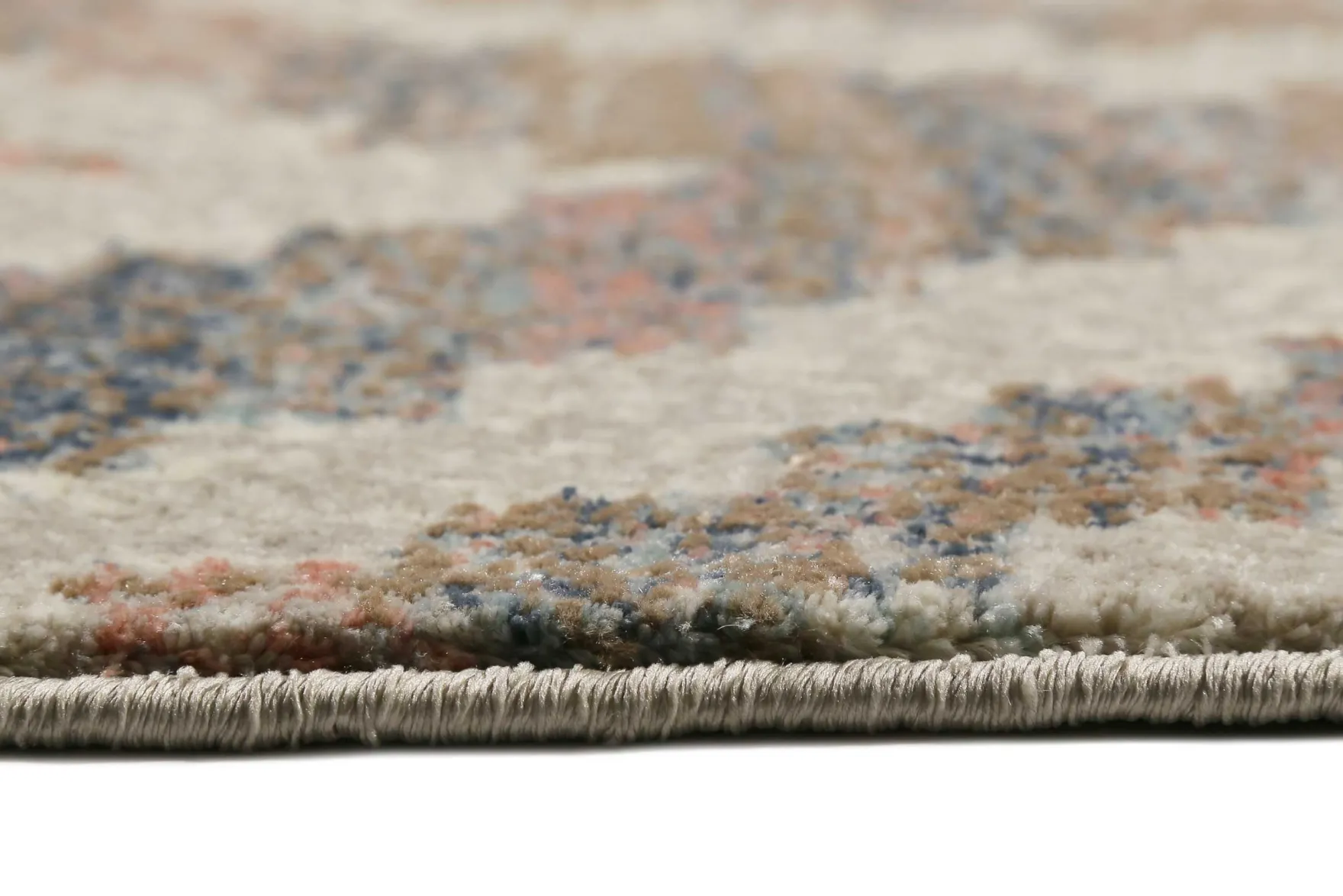 Teppich Beige Rosa Blau Kurzflor "Passion 2.0" WECONhome