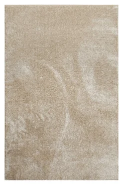 Teppich Beige Sand Hochflor