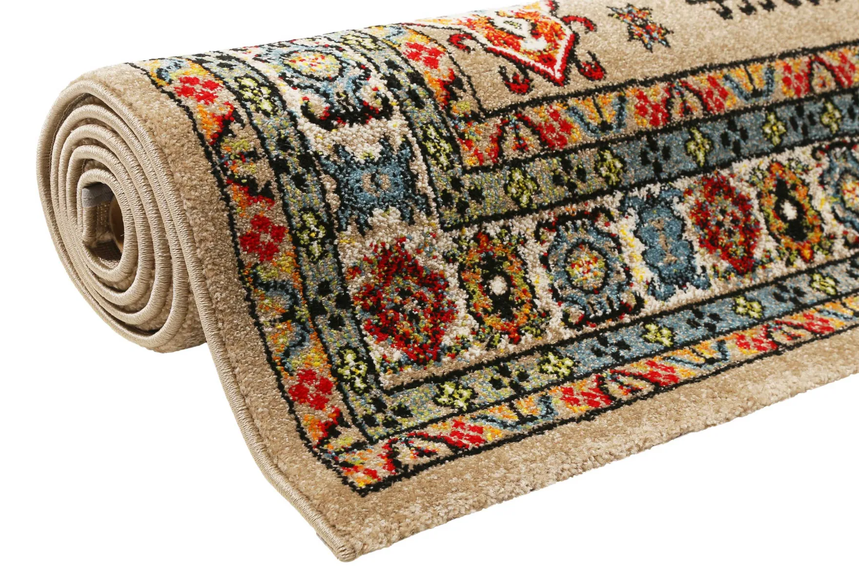 Teppich Beige Sand Kurzflor "Majorelle" WECONhome