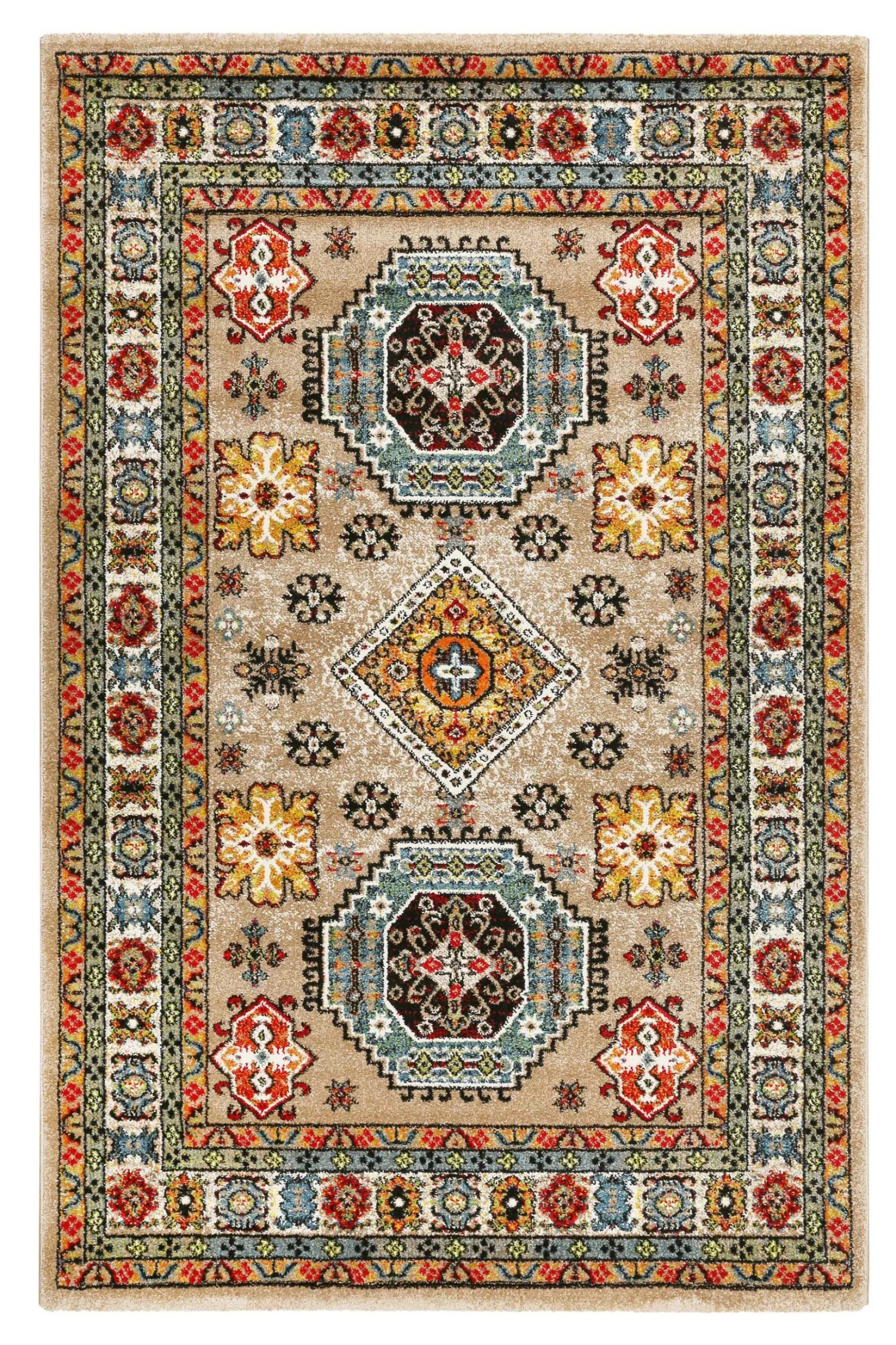 Teppich Beige Sand Kurzflor "Majorelle" WECONhome