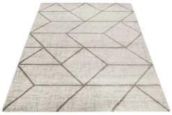 Teppich Beige Taupe Kurzflor