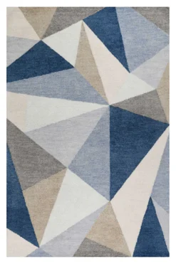 Teppich Blau Kurzflor 