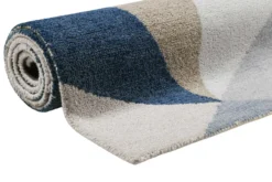 Teppich Blau Kurzflor 