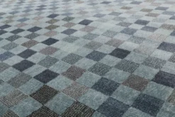 Teppich Blau Kurzflor 