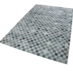 Teppich Blau Kurzflor 