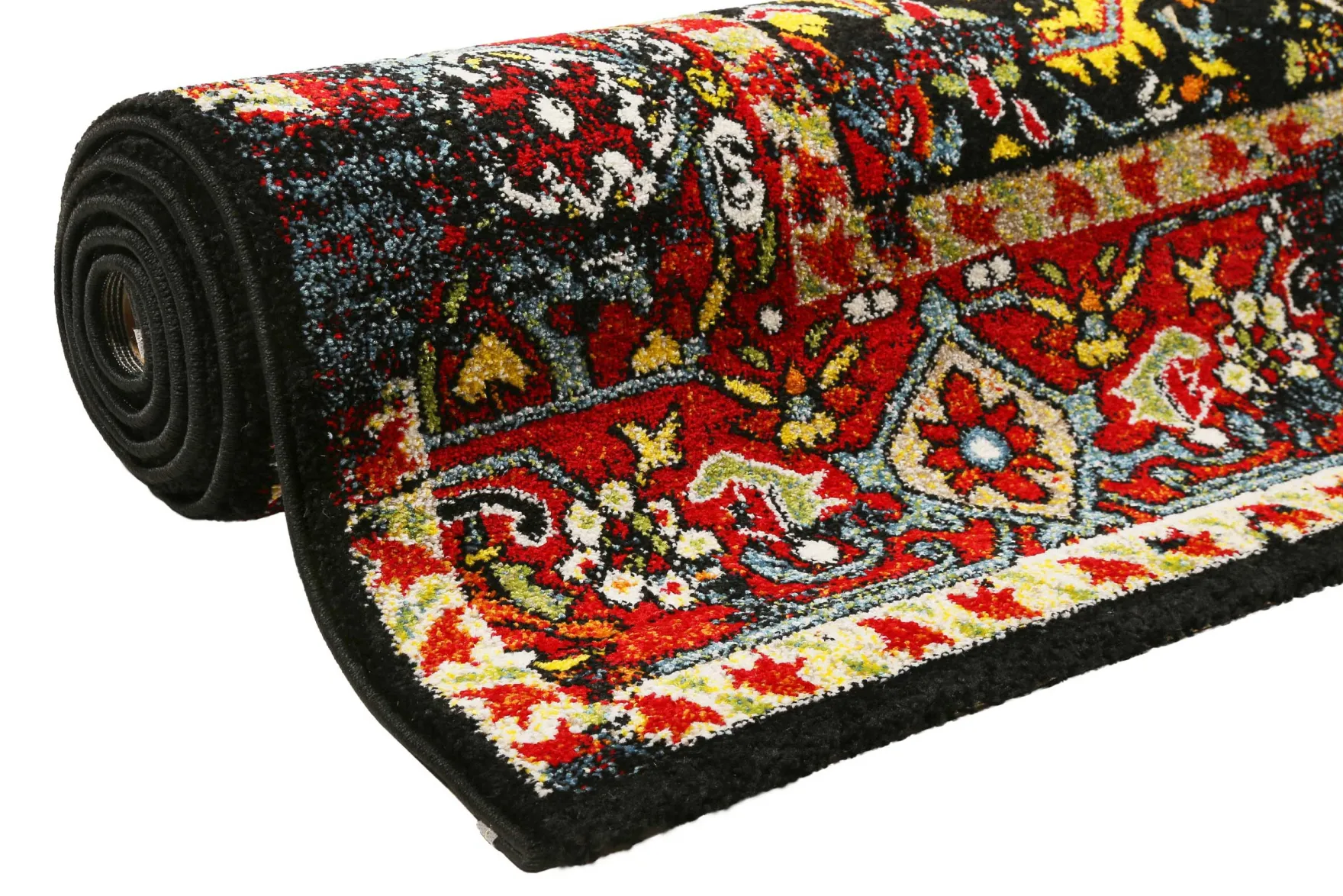 Teppich Blau Rot Kurzflor "Heritage" WECONhome