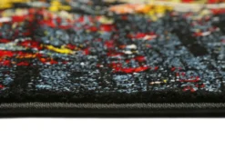 Teppich Blau Rot Kurzflor