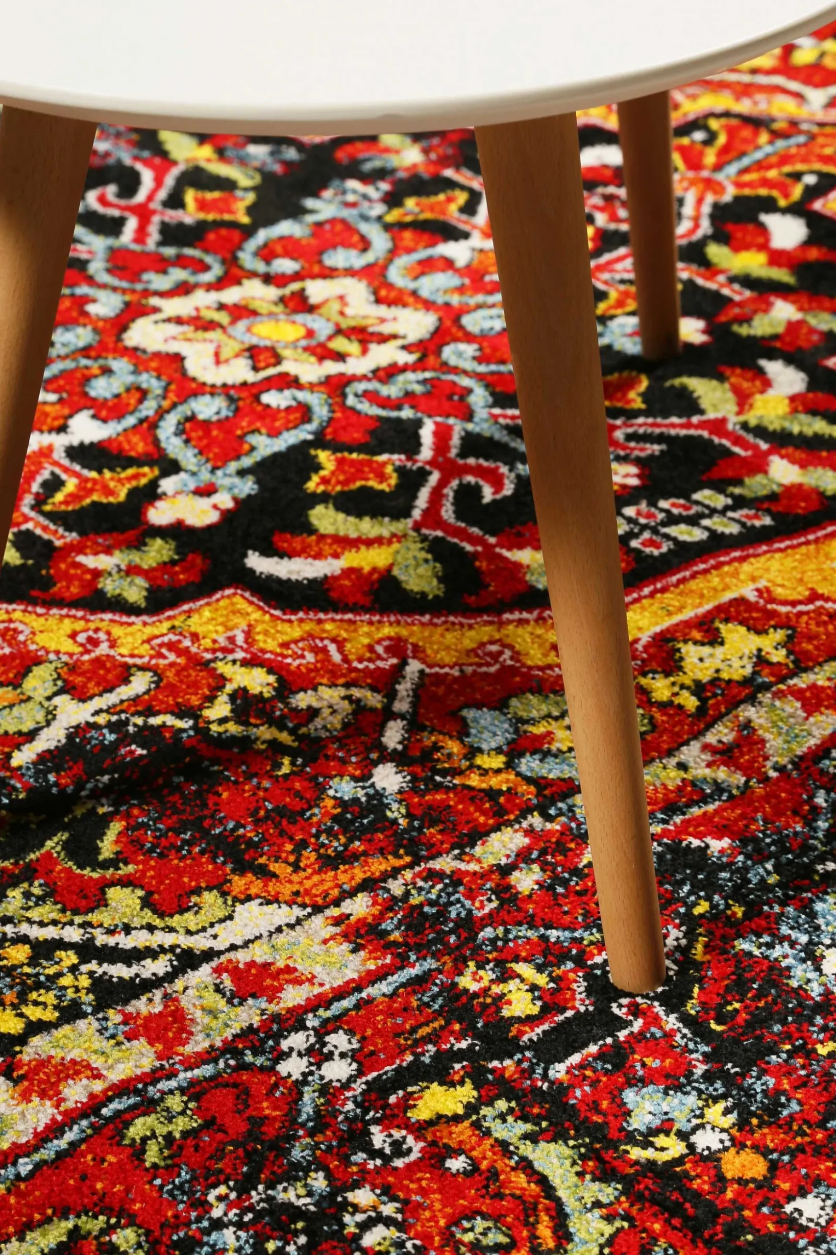 Teppich Blau Rot Kurzflor "Heritage" WECONhome