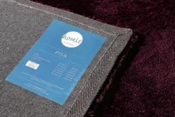 Teppich Bordeaux Rot Hochflor "Pisa" Homie Living