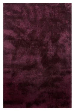 Teppich Bordeaux Rot Hochflor 