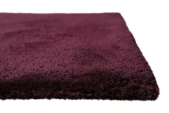 Teppich Bordeaux Rot Hochflor 