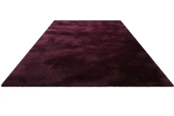Teppich Bordeaux Rot Hochflor 