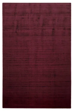 Teppich Bordeaux Rot Kurzflor "Miramonti" Homie Living