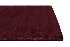 Teppich Bordeaux Rot Kurzflor 