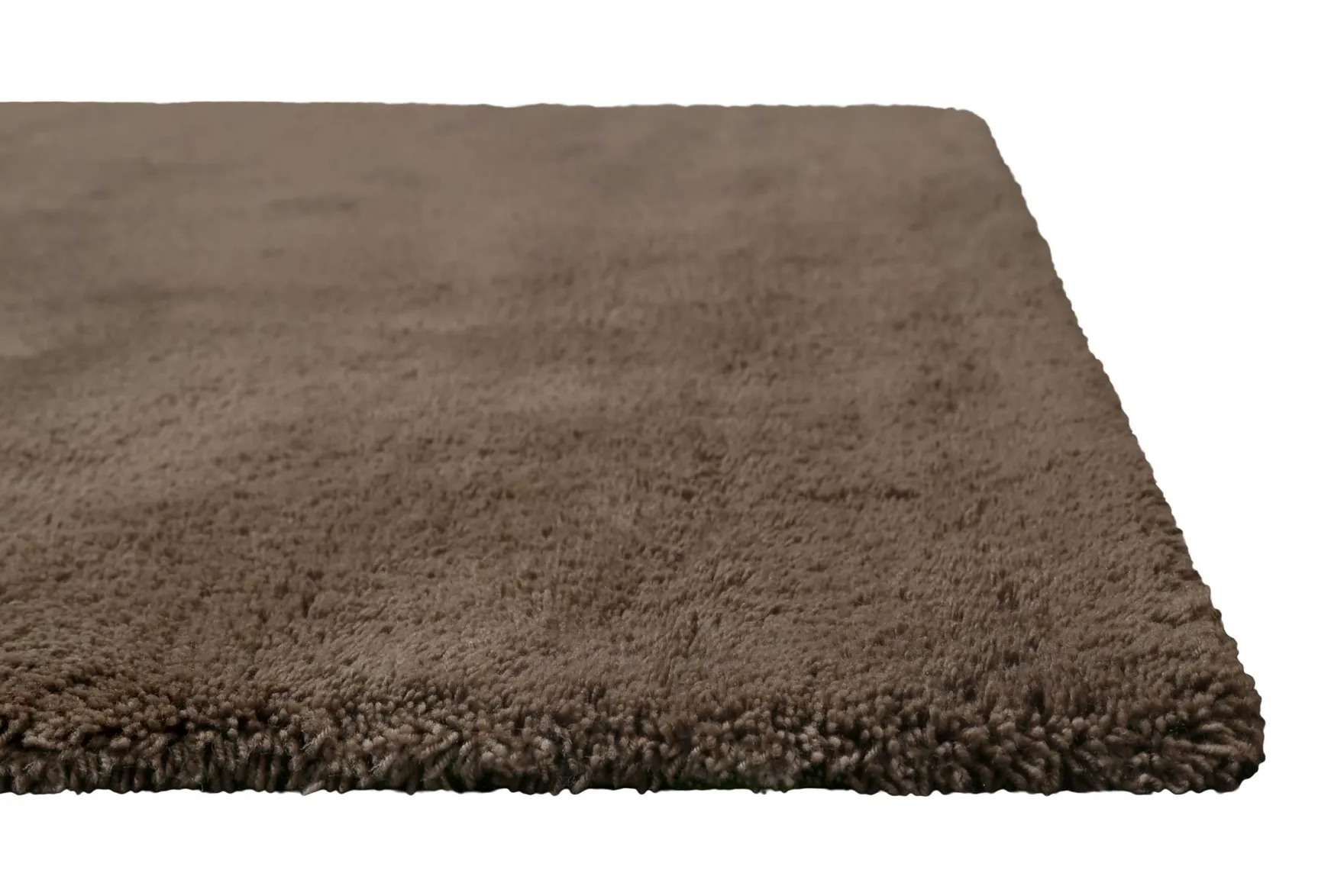 Teppich Braun Kurzflor aus Wolle "Campino" Homie Living