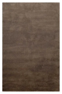 Teppich Braun Kurzflor aus Wolle