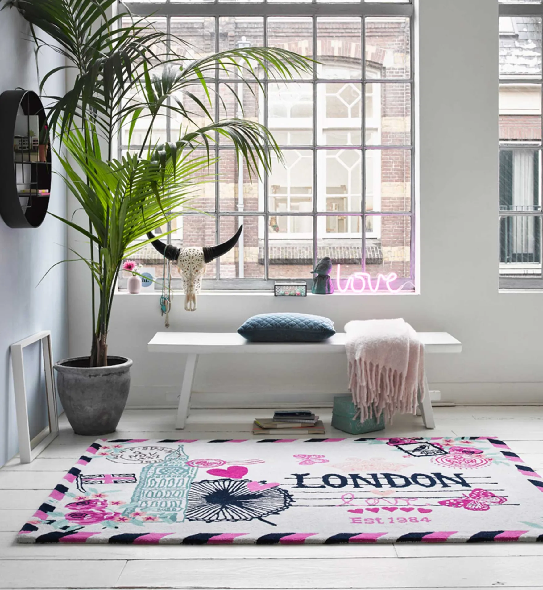 Teppich Bunt aus Wolle "Metropolis" Accessorize