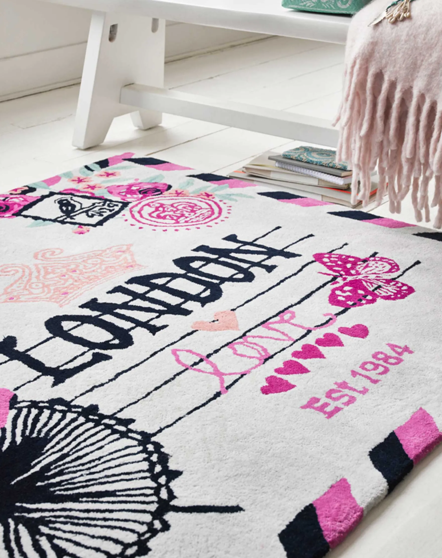 Teppich Bunt aus Wolle "Metropolis" Accessorize