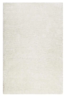 Teppich Creme Weiß glänzend Hochflor "Shiny Touch" WECONhome
